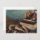 Carte Postale Pêche à l'eau salée en Floride (Devant / Derrière)