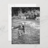 Carte Postale Pêche à l'homme (Devant / Derrière)