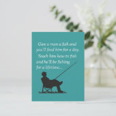 Carte Postale Pêche à vie (Debout devant)