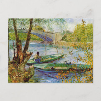 Carte Postale Pêche au printemps, Vincent van Gogh (F354)