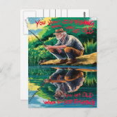 Carte Postale Pêche Avec Âge (Devant / Derrière)