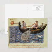 Carte Postale Pêche avec filet (Devant / Derrière)