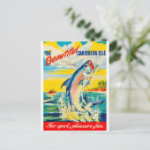 Carte Postale Pêche dans l'île des Caraïbes (Debout devant)