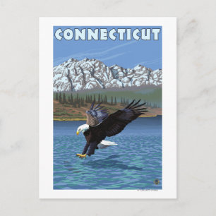 Carte Postale Pêche de l'aigle du Connecticut