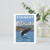 Carte Postale Pêche de l'aigle du Vermont (Debout devant)