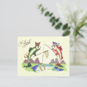 Carte Postale Pêche du poisson Horseshoe Net (Debout devant)