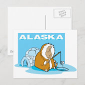Carte Postale Pêche en Alaska (Devant / Derrière)