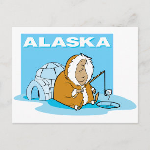 Carte Postale Pêche en Alaska
