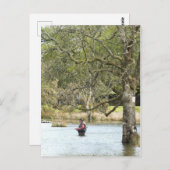 CARTE POSTALE PÊCHE EN VOL (Devant / Derrière)