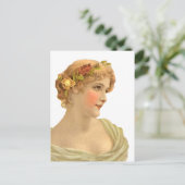 Carte Postale Pêche et crème (Debout devant)