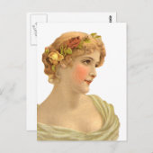 Carte Postale Pêche et crème (Devant / Derrière)