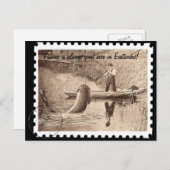 Carte Postale Pêche ici dans Eastsound (Devant / Derrière)