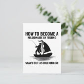 Carte Postale Pêche Pêcheurs de poisson extérieur Funny Carré St (Debout devant)