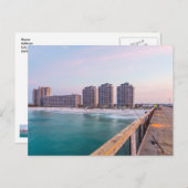 Carte postale Pêche Plage Début Navarre Floride (Devant / Derrière)