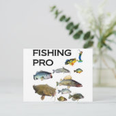 Carte Postale Pêche Pro (Debout devant)
