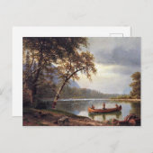 Carte Postale Pêche saumon sur le Cascapediac Albert Bierstadt (Devant / Derrière)