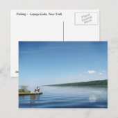 Carte Postale Pêche sur le lac Cayuga (Devant / Derrière)