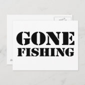 Carte Postale Pêche terminée (Devant / Derrière)