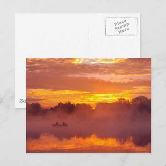 Carte Postale Pêche terminée (Devant / Derrière)