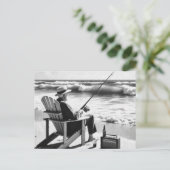 Carte Postale Pêche terminée (Debout devant)