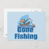 Carte Postale Pêche terminée (Devant / Derrière)