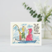 Carte Postale Pêche vintage (Debout devant)