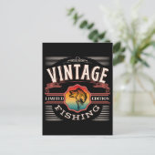 CARTE POSTALE PÊCHE VINTAGE ÉDITION LIMITÉE (Debout devant)