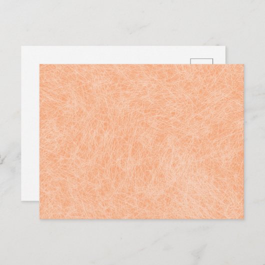 Carte Postale Pêcher Fuzz Faux Cuir (Devant / Derrière)