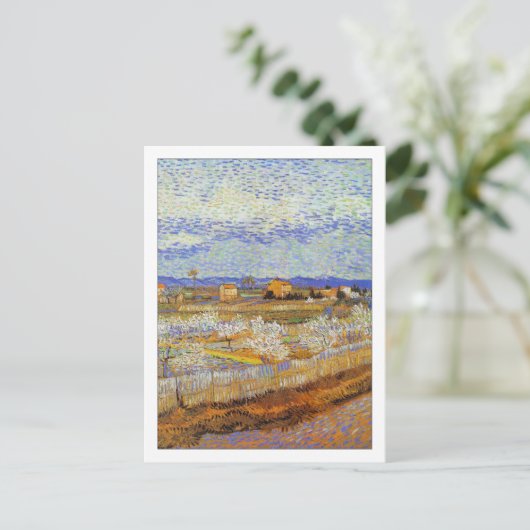 Carte Postale Pêchers dans la fleur par Van Gogh (Debout devant)