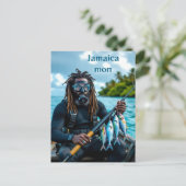Carte Postale pêcheur à la lance jamaïcain (Debout devant)
