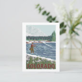 Carte Postale Pêcheur de vol Colorado (Debout devant)