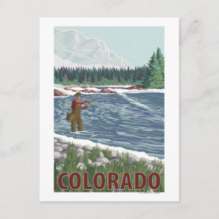 Carte Postale Pêcheur de vol Colorado