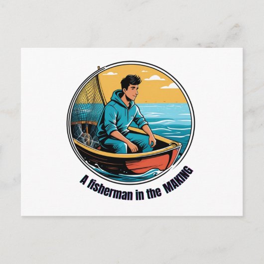 Carte Postale Pêcheur en devenir (Devant)