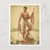 Carte Postale Pêcheur hawaïen (Devant)