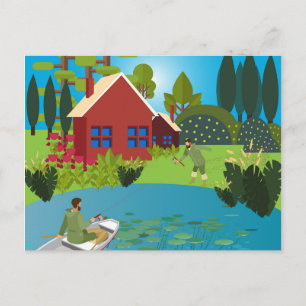 Carte Postale Pêcheurs