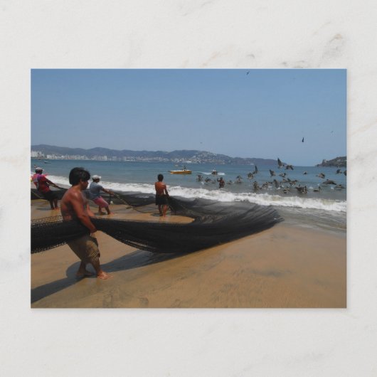 Carte Postale Pêcheurs d'Acapulco (Devant)