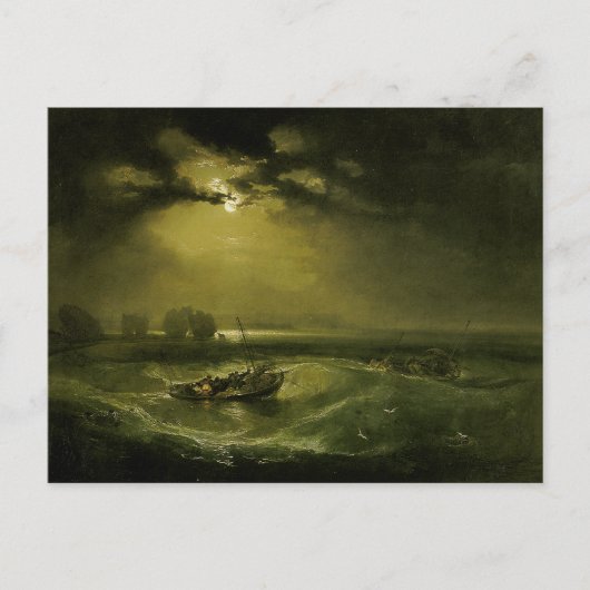 Carte Postale Pêcheurs en mer par J.M.W. Turner (Devant)