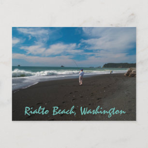 Carte Postale Pêcheurs surfs Rialto Beach, Washington
