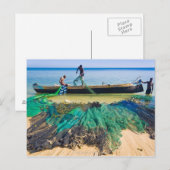 Carte Postale Pêcheurs Vezo (Devant / Derrière)