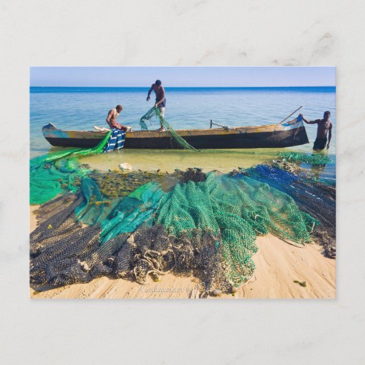 Carte Postale Pêcheurs Vezo (Devant)