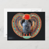 Carte Postale Pectorale de Scarab, du tombeau de Toutankhamon (Devant / Derrière)