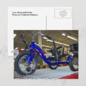 Carte Postale Pedal Trike à basse altitude (Devant / Derrière)