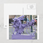 Carte Postale Pedaller violet (Devant / Derrière)