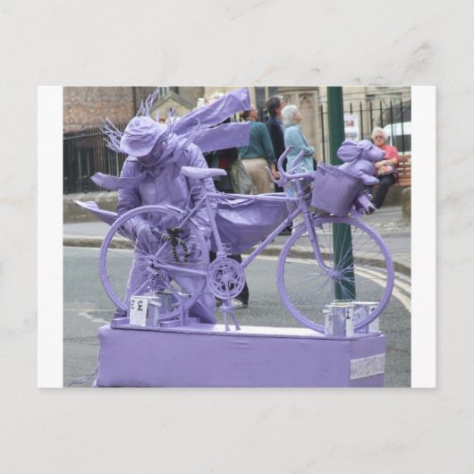 Carte Postale Pedaller violet (Devant)