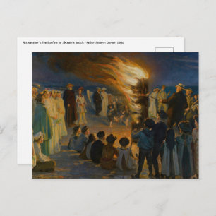 Carte Postale Peder Severin Kroyer - Bonfire de la veille du mil
