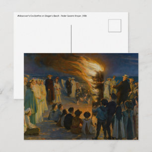 Carte Postale Peder Severin Kroyer - Feu de la veille de la Sain