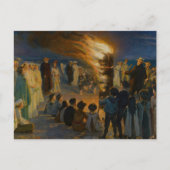 Carte Postale Peder Severin Kroyer - Feu de la veille de la Sain (Devant)