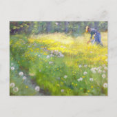 Carte Postale Peder Severin Kroyer - Marie Kroyer dans le jardin (Devant)