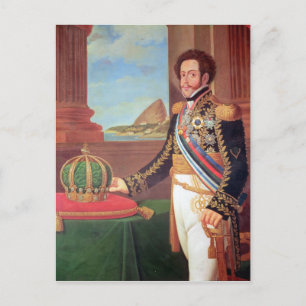 Carte Postale Pedro I Empereur du Brésil, 1825