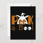 Carte Postale Peek A Boo Halloween T-shirts et cadeaux (Devant / Derrière)